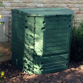 Heavy Duty Plastic 32-Cubic ft. Home Compost Bin Composter