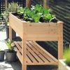 Outdoor Wood Raised Garden Bed Planter Box 46 x 22 x 30-inch High