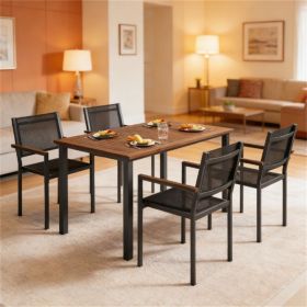 Outdoor table and chair set, terrace table and chair set