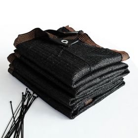 6.5ft*12ft Heavyweight Black Sunshade Net With Snap-on Design For Sun Protection, Windproofing, And Patio/balcony Shading. (Option: 65ft12ft)